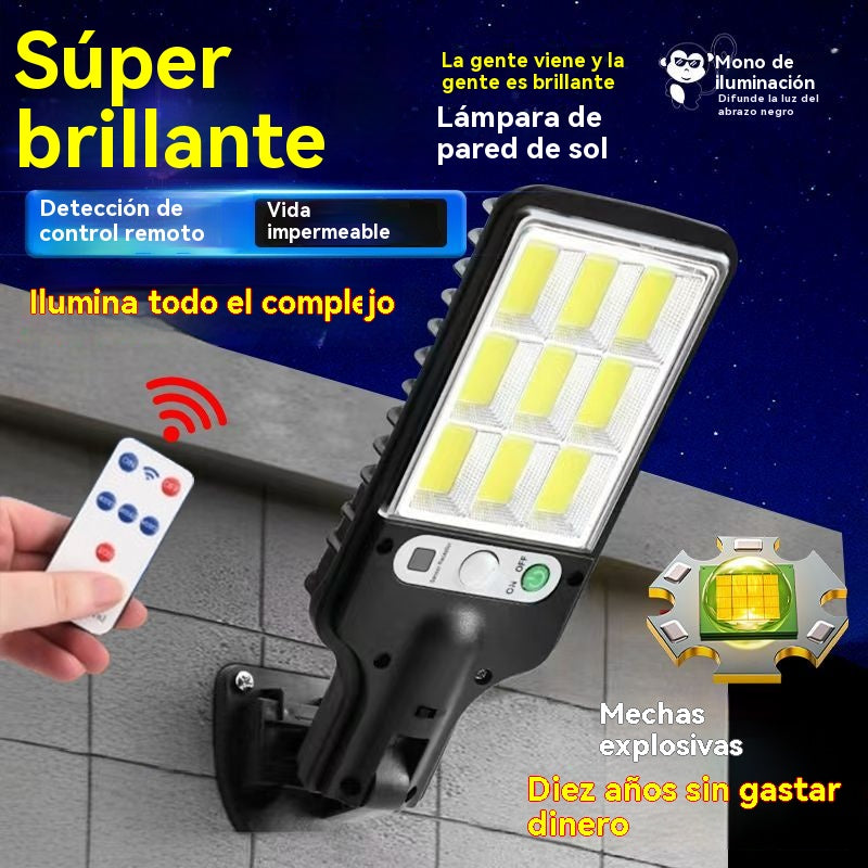 Lámpara solar de luz súper brillante, resistente al agua