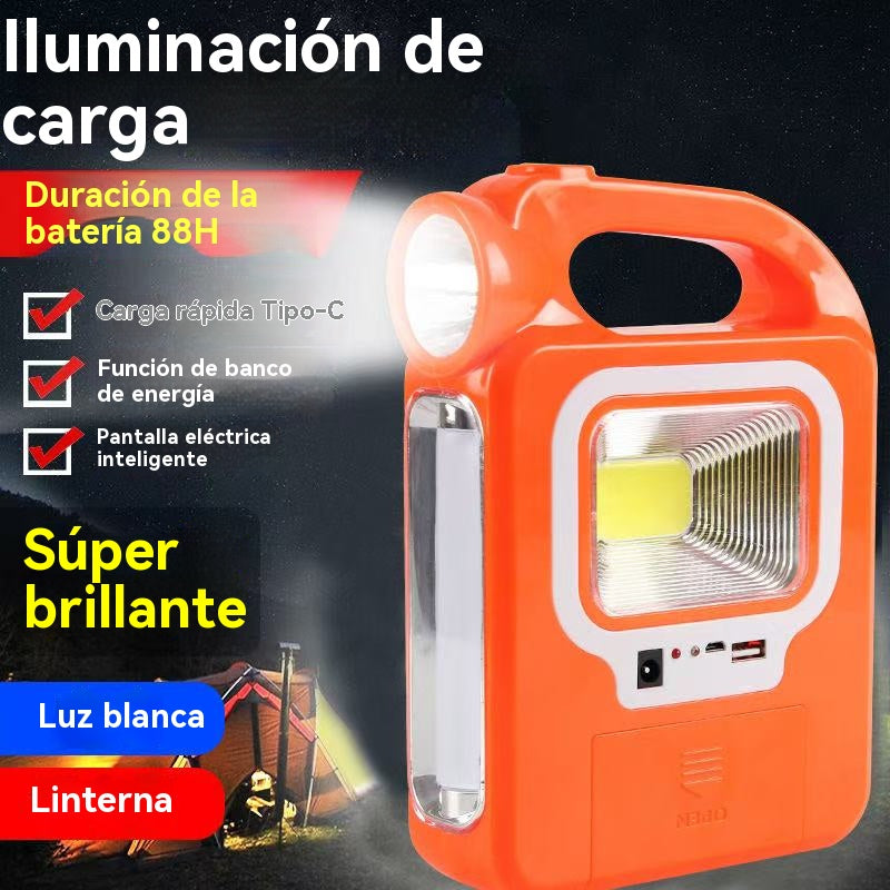 Lámpara solar portátil