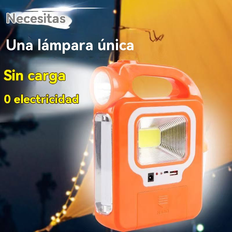 Solar panel lamp