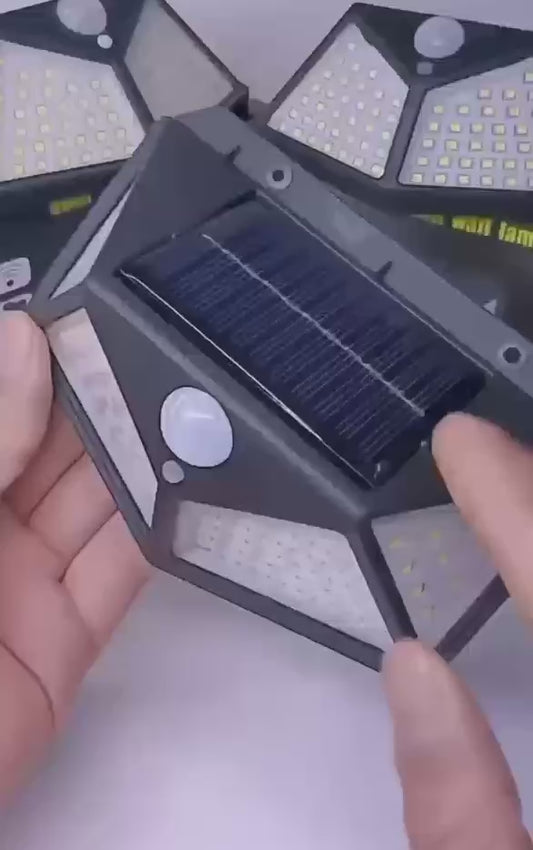 Lámpara solar, lámpara de pared para interior y exterior, resistente al agua